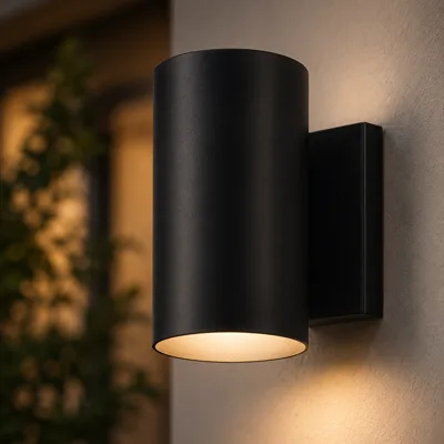 Lighting glyph for Kichler Cylinders outdoor wall sconce, Dark Sky