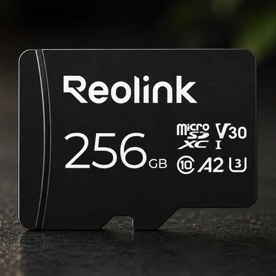 256GB microSDXC card on a dark surface